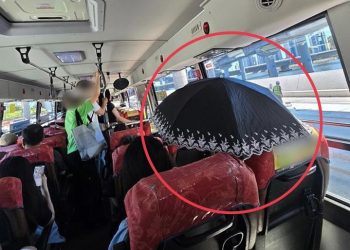 “버스 안에서 양산?”…햇볕 피하려는 민폐 아줌마