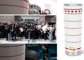 “In-N-Out 버거, 폭염 속 경찰에 특별한 선물”