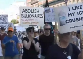 노동절, 전국서 ‘반트럼프’ 시위…”억만장자보다 노동자가 우선”