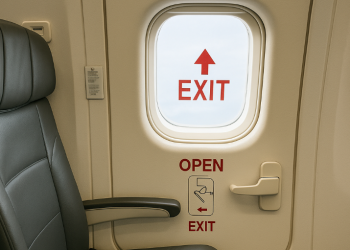“비행기 첫 탑승 승객, 화장실 착각 비상문 열러” … 1500만원 배상