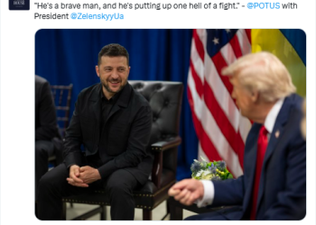 젤렌스키 만난 트럼프 “우크라, 영토수복 가능” … 또 말 바꾼 트럼프