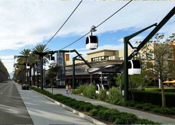 애너하임 디즈니랜드–혼다센터, 곤돌라로 연결한다