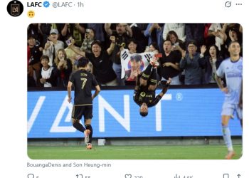 LAFC, 애틀란타에 1-0 신승…’풀타임’ 손흥민 평점 7.5, 부앙가 결승골
