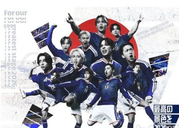 日축구협회, ‘태극기 연상’ 논란 일자 홍보 사진 교체