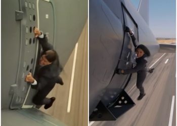 유튜버, 시속 240㎞ 비행기에 매달려…’톰 크루즈’ 완벽 재현