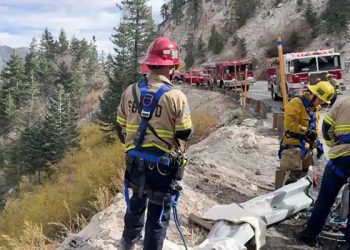 빅베어 200피트 절벽서 승용차 추락 … 운전자 극적 구조