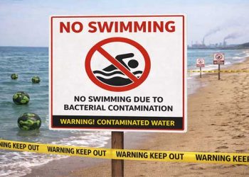 샌페드로 카브리요 비치, 10만 갤런 하수 유출로 전면 폐쇄