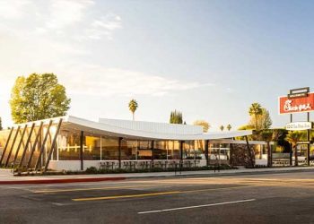 셔먼옥스 칙필레이 새 매장 건물 화제 … 미드센추리 건물 원형복원