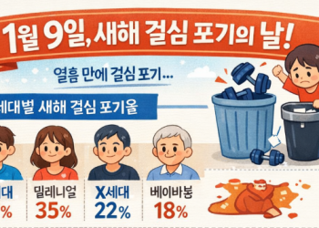 새해 결심은 작심 9일?…”1월9일은 결심 포기의 날”