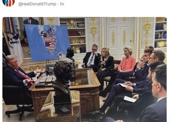 트럼프, 그린란드·캐나다·베네수 병합 암시사진 게시