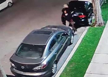 새벽마다 무차별 차 앞유리 파괴범 … 카메라에 잡혔다