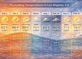 “겨울 맞아?” 이례적 폭염, 90도까지 치솟아 … 9일부터 기온 급락, 눈비도 예상