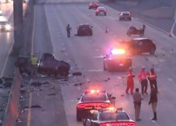 LA 크렌셔 인근 10번 Fwy 5중 추돌 참사…1명 사망·2명 부상