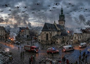 러시아 드론 1000대 ‘하늘 덮었다’…우크라이나 전역 초토화