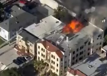 LA 한인타운 빈 아파트서 대형 화재 … 소방관 80명 투입 진화