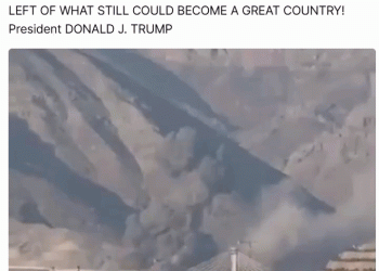 미, 이란 최대 교량 폭격 … 트럼프,  영상 게시