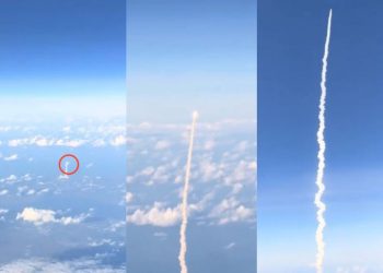 “비행기 창가 명당”…3만 8000피트 상공서 포착 ‘아르테미스 2호’