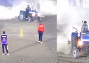 “왜 초대 안했어” 격분 … 트랙터 몰고 결승전 난입