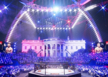 트럼프 80세 생일 앞두고 백악관에 UFC 경기장 설치
