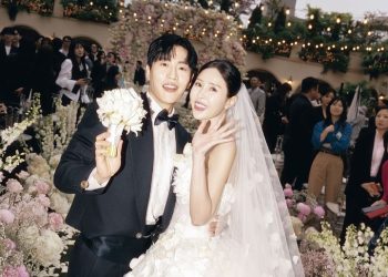 신지♥문원, 결혼식 현장…김종민·빽가 깜짝 이벤트에 눈물