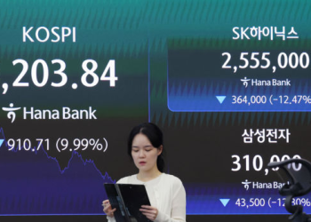 한국 증시 ‘공포의 검은 화요일’ … 코스피 9.99% 수직낙하’ 충격