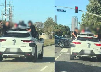 웨이모 택시에 아이들만 탑승…창문 밖 몸 내밀고 질주 ‘아찔’
