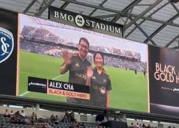 LA 한인축제재단 알렉스 차 회장, LAFC ‘블랙 앤 골드 히어로’ 선정