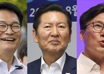 “게임 끝났다” vs “내가 과반”…鄭·金 박빙 전대 서로 우위 주장