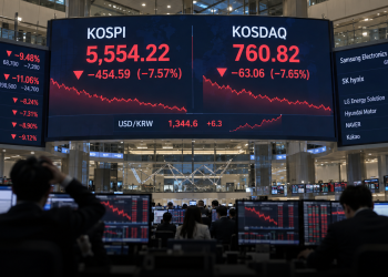 한국증시 ‘검은 목요일’ 대폭락 … 코스피·코스닥 7% 붕괴