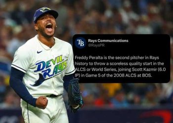 탬파베이, 클리블랜드 꺾고 ALCS 승부 원점…시리즈 1승 1패